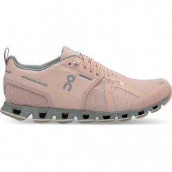 On Cloud Waterproof Running Shoes Rose/Lunar Women