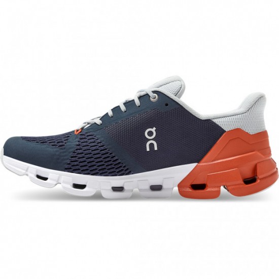 On Cloudflyer Running Shoes Midnight/Rust Men