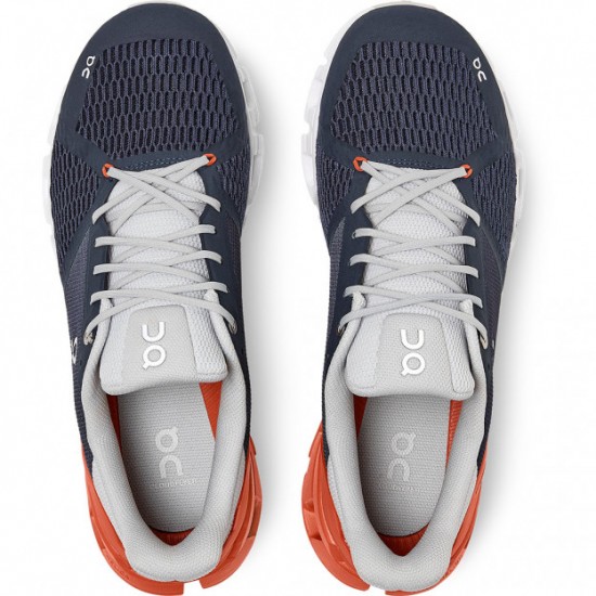 On Cloudflyer Running Shoes Midnight/Rust Men