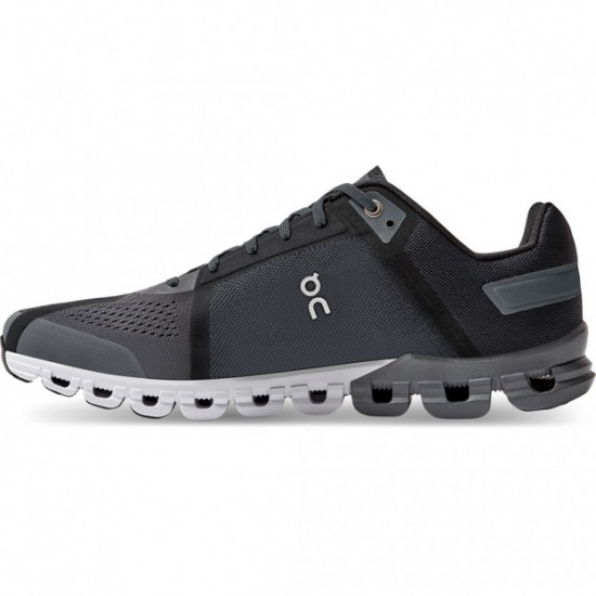 On Cloudflow Running Shoes Black/Asphalt Men