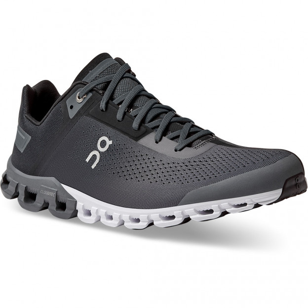 On Cloudflow Running Shoes Black Asphalt Men
