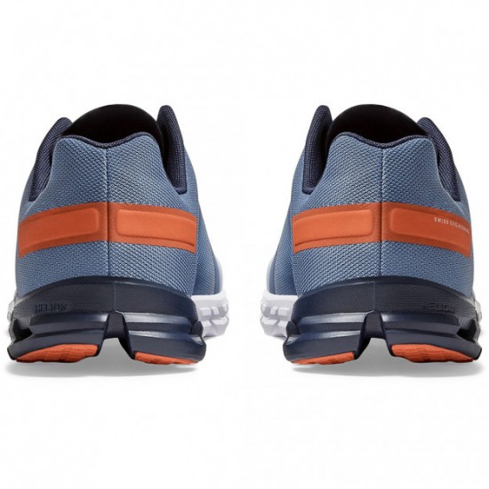 On Cloudflow Running Shoes Lake/Flare Men