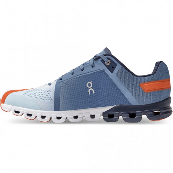 On Cloudflow Running Shoes Lake/Flare Men