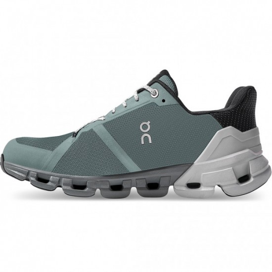 On Cloudflyer Waterproof Running Shoes Sea/Glacier Women