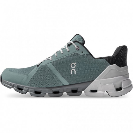 On Cloudflyer Waterproof Running Shoes Sea/Glacier Men