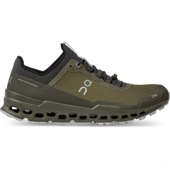 On Cloudultra Running Shoes Olive/Eclipse Men