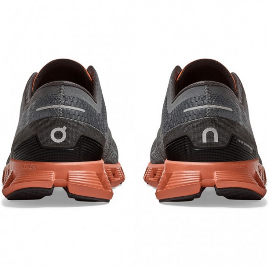 On Cloud X Running Shoes Rust/Rock Men