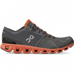 On Cloud X Running Shoes Rust/Rock Men