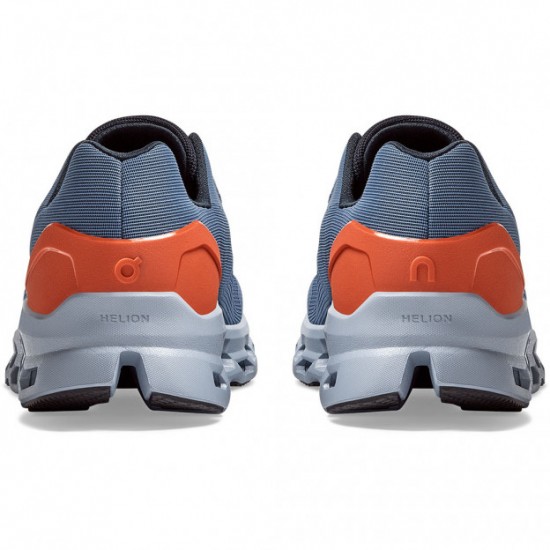 On Cloudstratus Running Shoes Lake/Flare Men