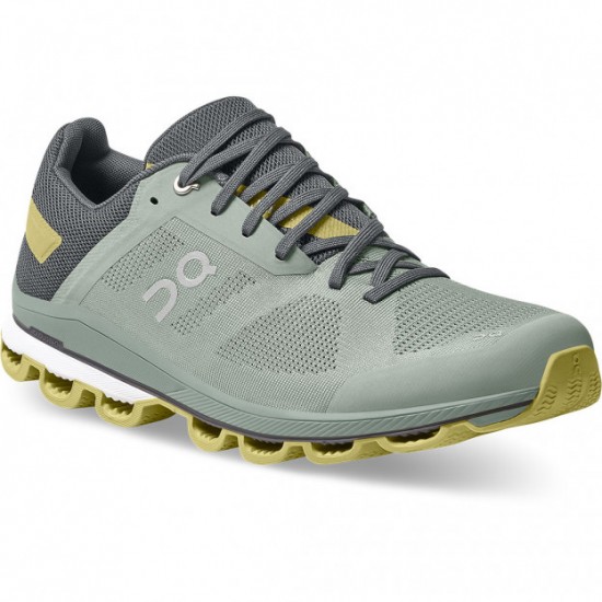 On Cloudsurfer Running Shoes Eucalyptus/Citron Men