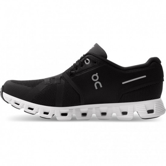 On Cloud 5 Running Shoes Black/White Women