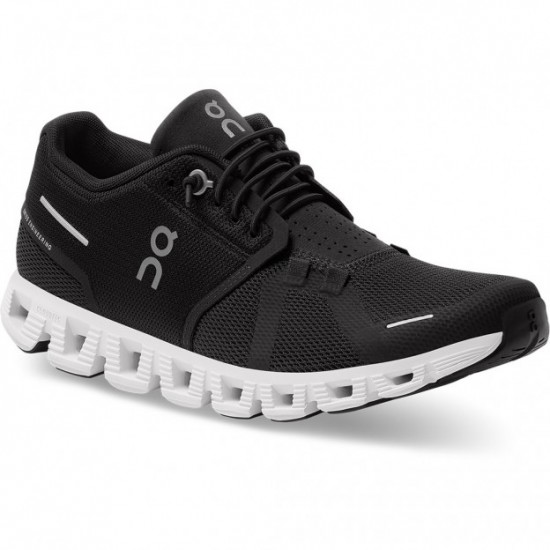 On Cloud 5 Running Shoes Black/White Women