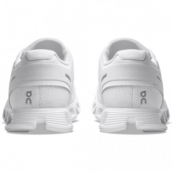 On Cloud 5 Running Shoes All White Women