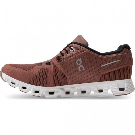 On Cloud 5 Running Shoes Rust/Black Women