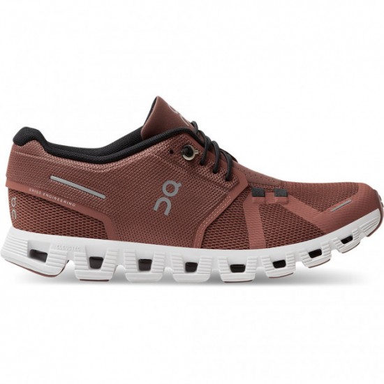 On Cloud 5 Running Shoes Rust/Black Women