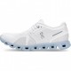 On Cloud 5 Running Shoes White/Chambray Women