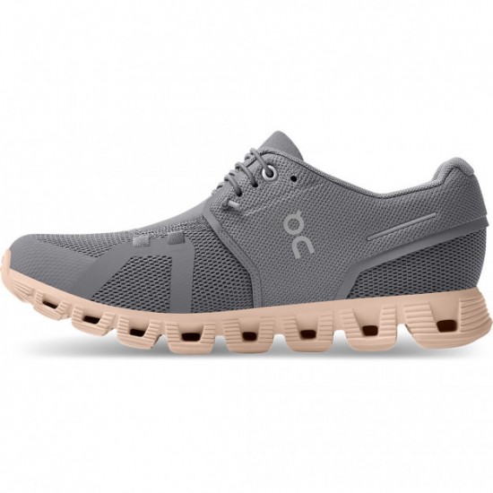 On Cloud 5 Running Shoes Zinc/Shell Women