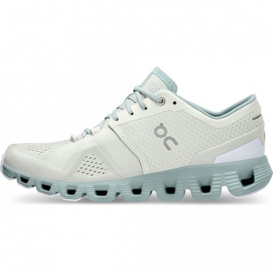 On Cloud X Running Shoes Aloe/Surf Women