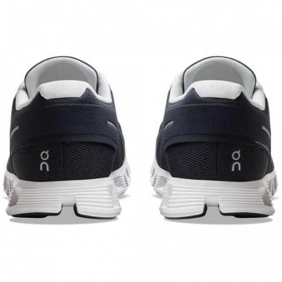 On Cloud 5 Running Shoes Midnight/White Men