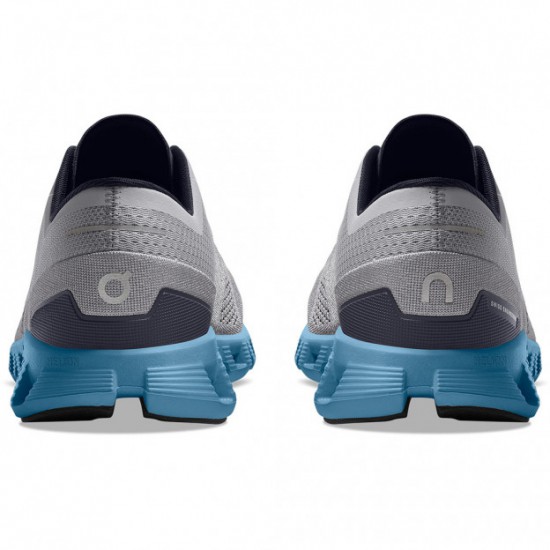 On Cloud X Running Shoes Alloy/Niagara Men