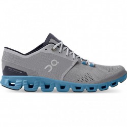 On Cloud X Running Shoes Alloy/Niagara Men