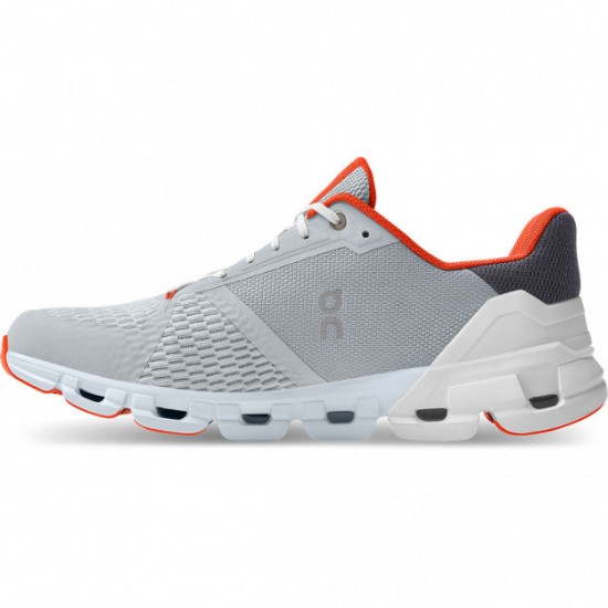 On Cloudflyer Running Shoes Glacier/Flame Men