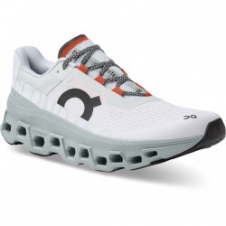 On Cloudmonster Running Shoes Frost/Surf Men