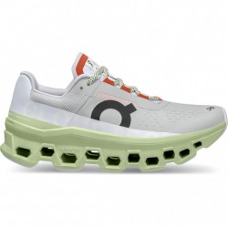 On Cloudmonster Running Shoes Glacier/Meadow Women