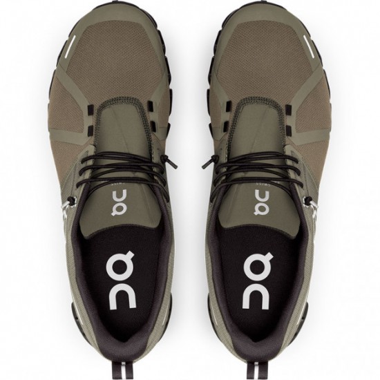 On Cloud 5 Waterproof Running Shoes Olive/Black Men