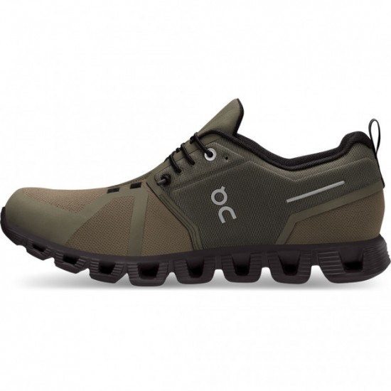 On Cloud 5 Waterproof Running Shoes Olive/Black Men