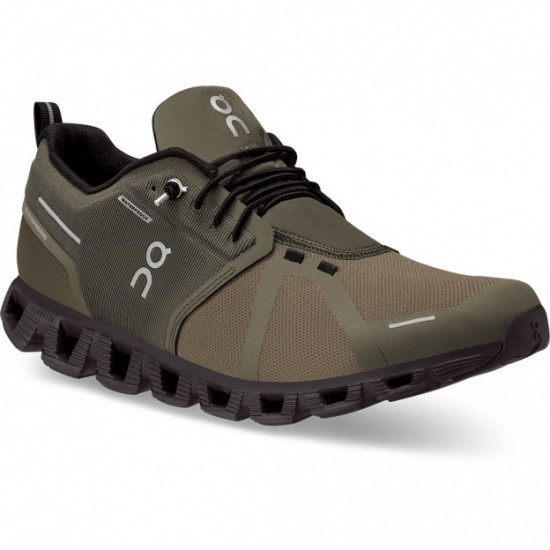 On Cloud 5 Waterproof Running Shoes Olive/Black Men