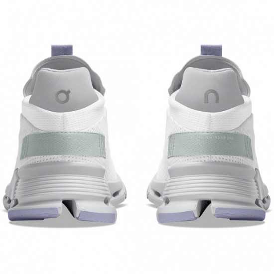 On Cloudnova Running Shoes White/Glacier Women