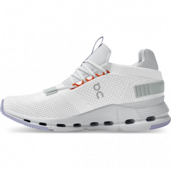 On Cloudnova Running Shoes White/Glacier Women