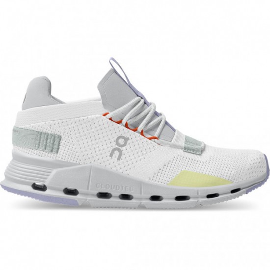 On Cloudnova Running Shoes White/Glacier Women