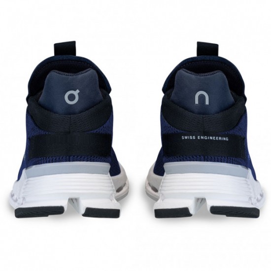 On Cloudnova Running Shoes Navy/White Men