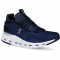 On Cloudnova Running Shoes Navy/White Men