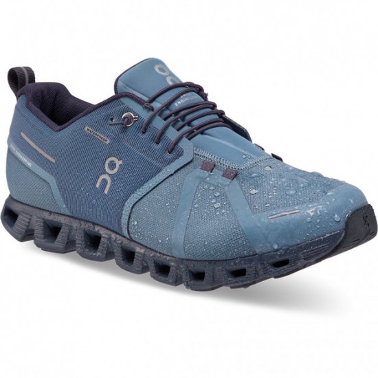 On Cloud 5 Waterproof Running Shoes Metal/Navy Men