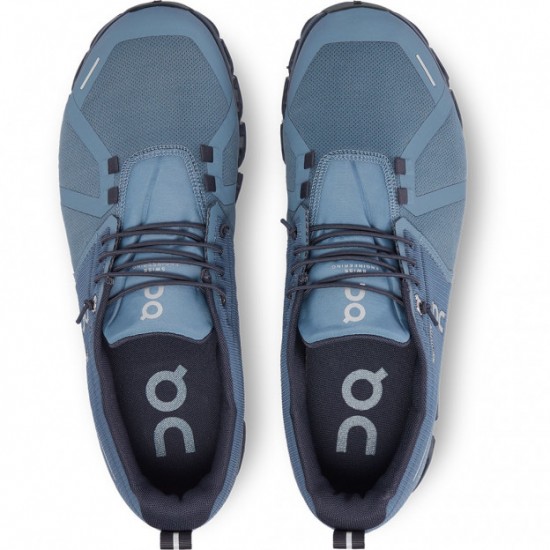 On Cloud 5 Waterproof Running Shoes Metal/Navy Men