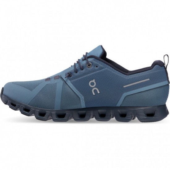 On Cloud 5 Waterproof Running Shoes Metal/Navy Men