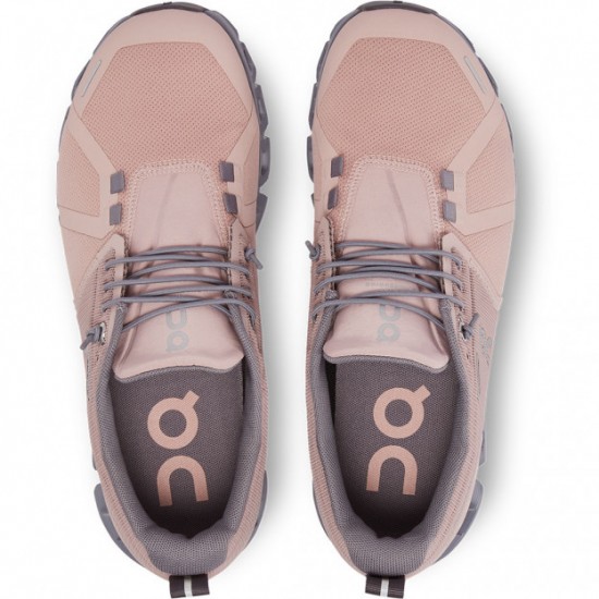 On Cloud 5 Waterproof Running Shoes Rose/Fossil Women