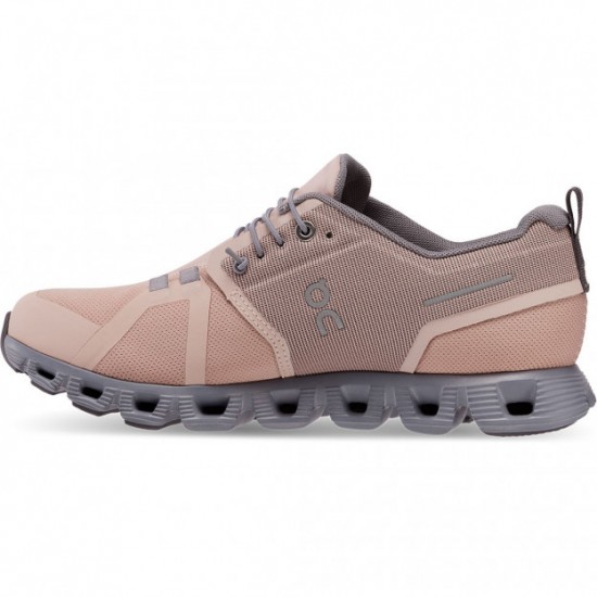 On Cloud 5 Waterproof Running Shoes Rose/Fossil Women