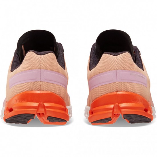 On Cloudflow Running Shoes Rose/Fiji Women