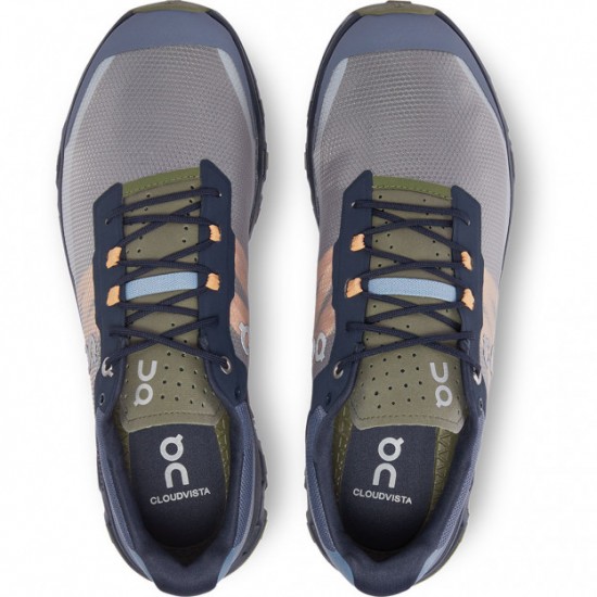 On Cloudvista Running Shoes Midnight/Olive Men