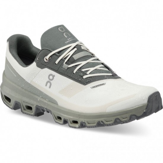 On Cloudventure Waterproof Running Shoes Ice/Kelp Men